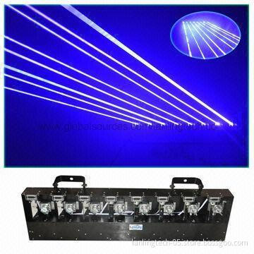 8 Head Blue Moving Head Laser Light, Cheap Dj Laser Stage Light with DMX Control